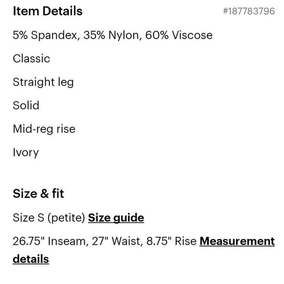 J.Jill Slim Leg Small Petite Pull-on Pants. - Picture 5 of 6